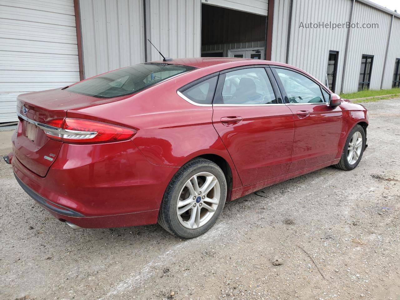 2018 Ford Fusion Se Red vin: 3FA6P0HD0JR164255