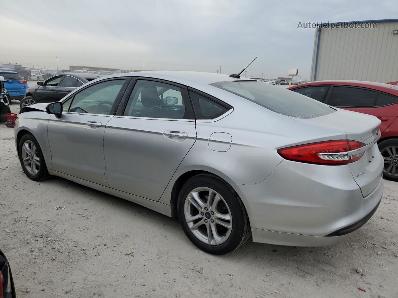 2018 Ford Fusion Se Silver vin: 3FA6P0HD0JR176552