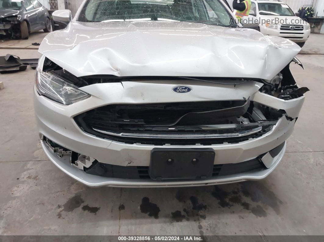 2018 Ford Fusion Se Silver vin: 3FA6P0HD0JR176826