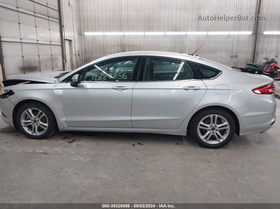 2018 Ford Fusion Se Silver vin: 3FA6P0HD0JR176826