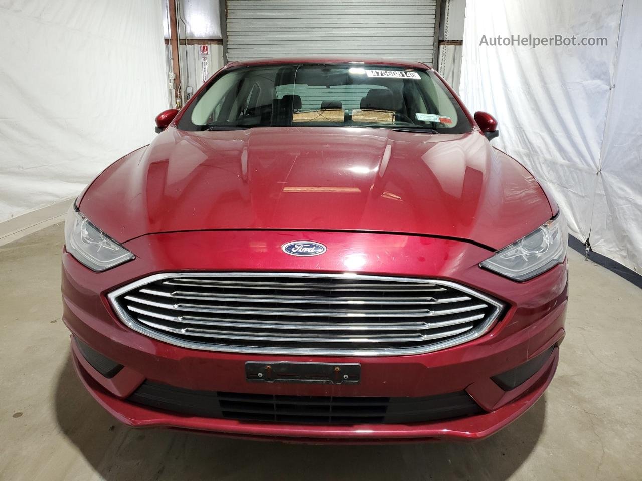 2018 Ford Fusion Se Red vin: 3FA6P0HD0JR193108