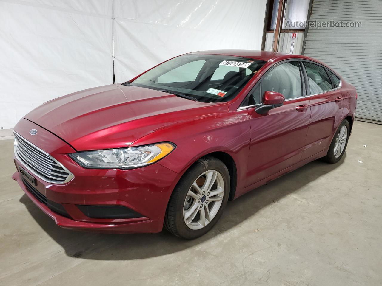 2018 Ford Fusion Se Red vin: 3FA6P0HD0JR193108