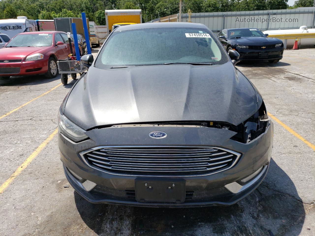 2018 Ford Fusion Se Серый vin: 3FA6P0HD0JR222994