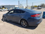 2018 Ford Fusion Se Blue vin: 3FA6P0HD0JR239634