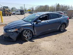 2018 Ford Fusion Se Blue vin: 3FA6P0HD0JR239634