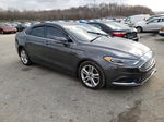 2018 Ford Fusion Se Gray vin: 3FA6P0HD0JR266199