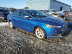 2018 Ford Fusion Se Blue vin: 3FA6P0HD0JR266218