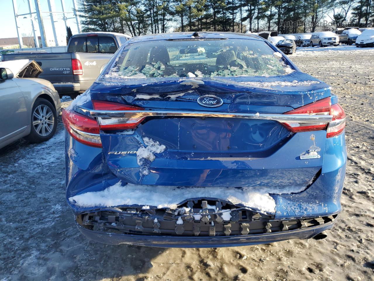 2018 Ford Fusion Se Blue vin: 3FA6P0HD0JR266218