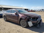 2018 Ford Fusion Se Maroon vin: 3FA6P0HD0JR277459