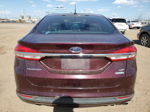 2018 Ford Fusion Se Maroon vin: 3FA6P0HD0JR277459