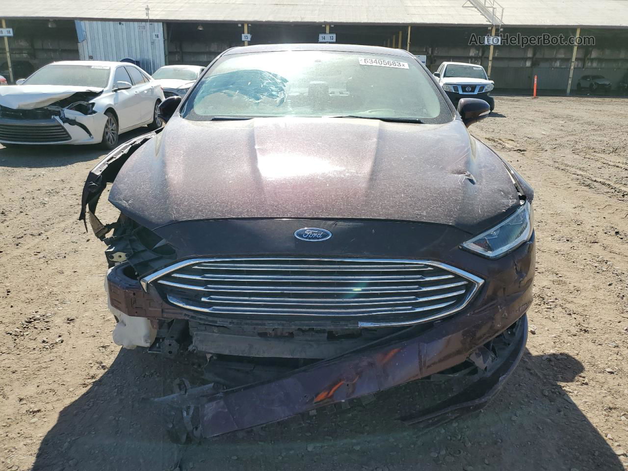 2018 Ford Fusion Se Maroon vin: 3FA6P0HD0JR277459