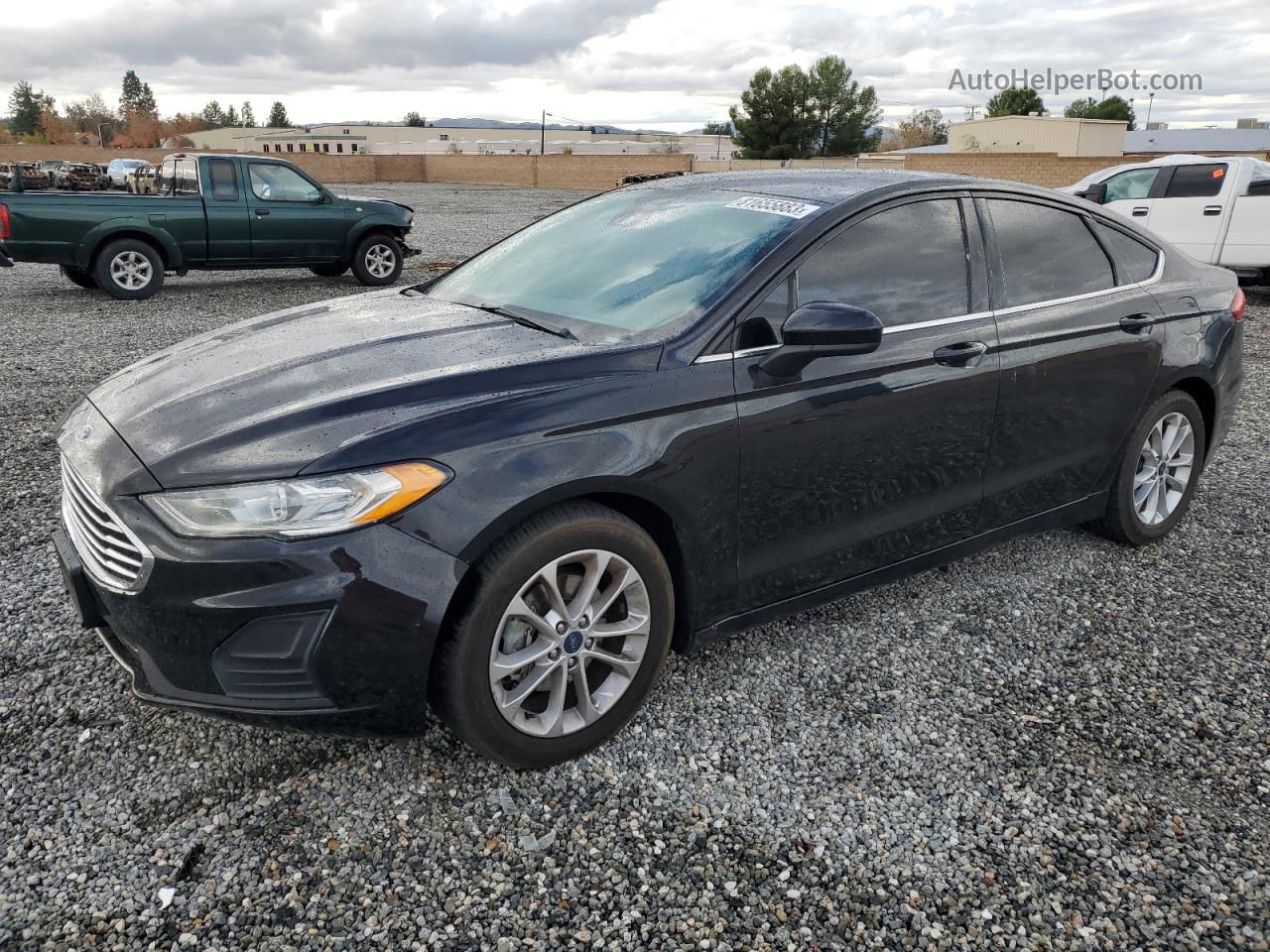 2019 Ford Fusion Se Black vin: 3FA6P0HD0KR134920