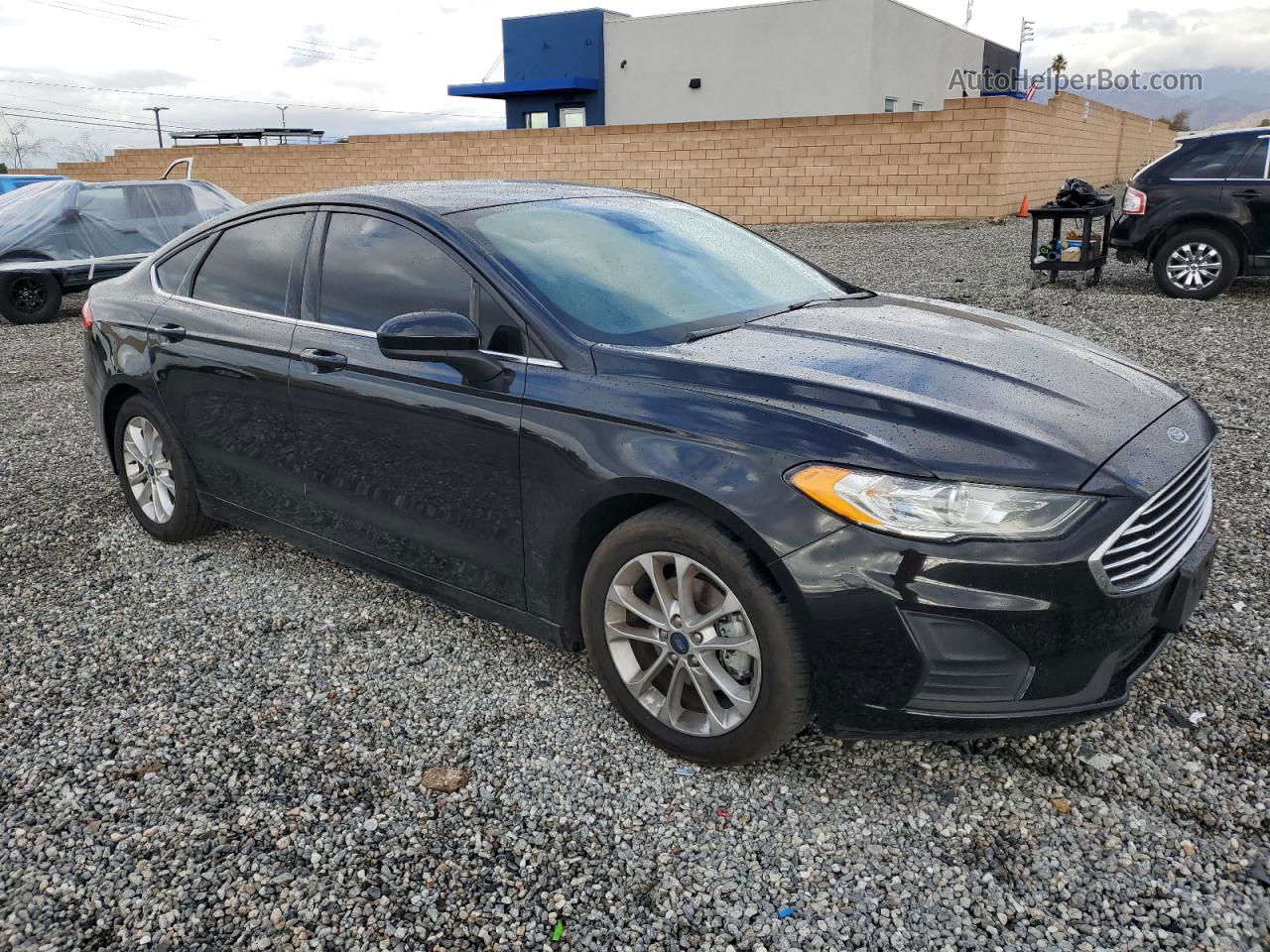 2019 Ford Fusion Se Black vin: 3FA6P0HD0KR134920