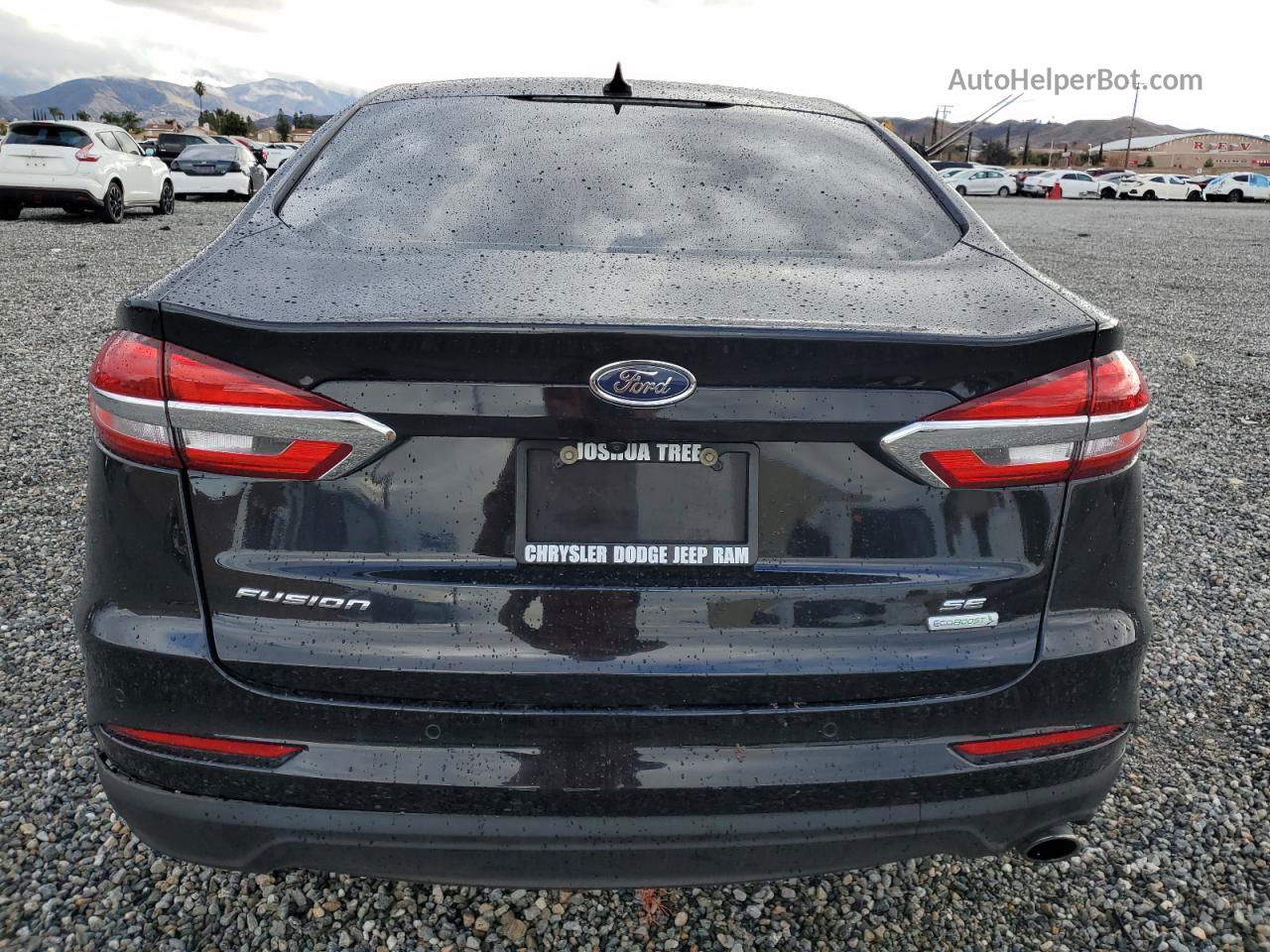 2019 Ford Fusion Se Black vin: 3FA6P0HD0KR134920