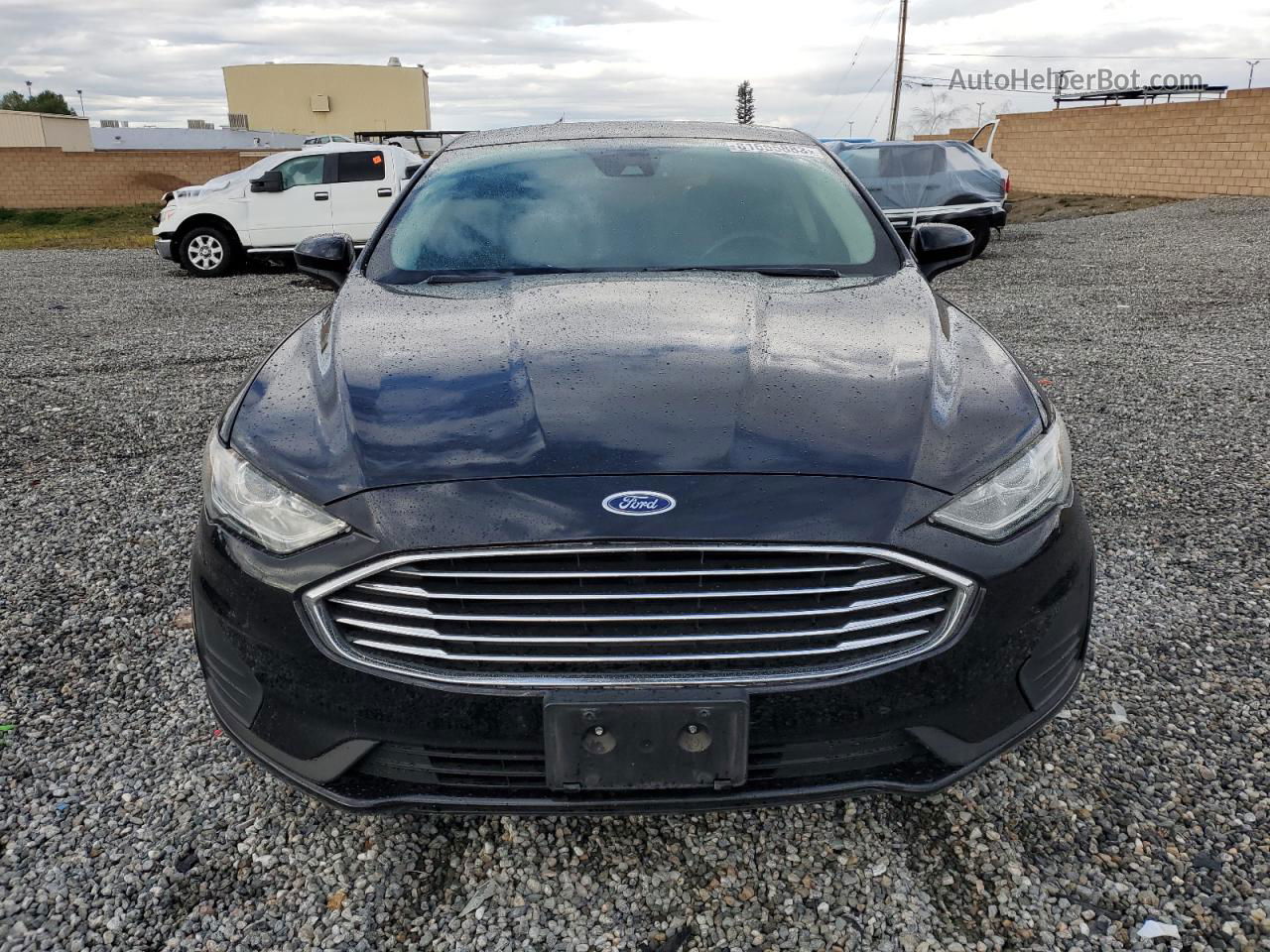 2019 Ford Fusion Se Black vin: 3FA6P0HD0KR134920