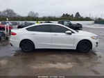 2019 Ford Fusion Se White vin: 3FA6P0HD0KR163785