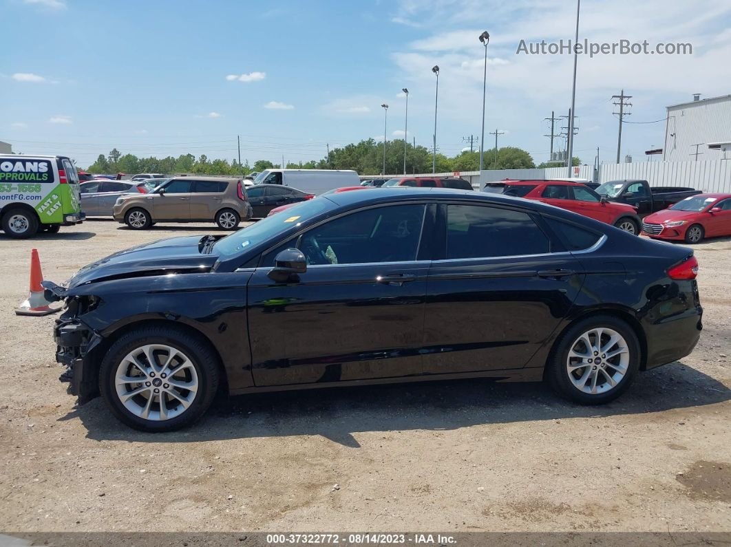 2019 Ford Fusion Se Black vin: 3FA6P0HD0KR268214