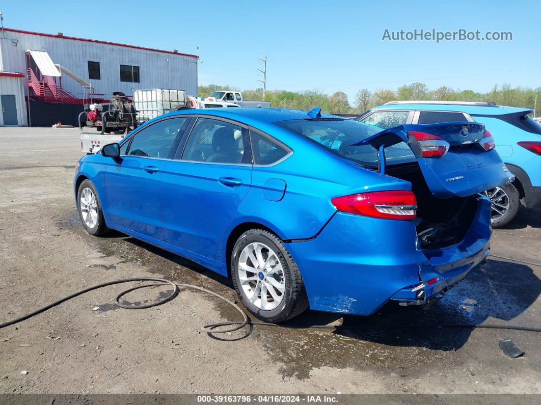 2019 Ford Fusion Se Blue vin: 3FA6P0HD0KR281061