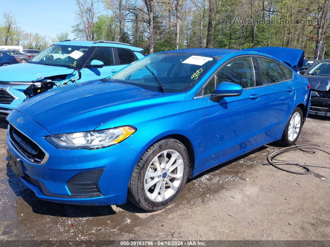 2019 Ford Fusion Se Blue vin: 3FA6P0HD0KR281061