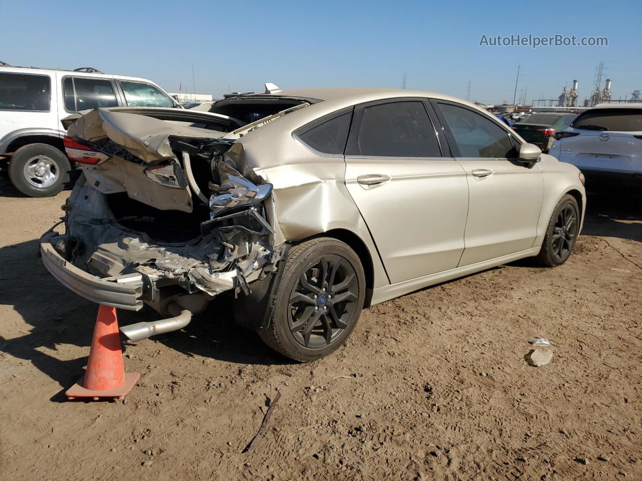 2019 Ford Fusion Se Tan vin: 3FA6P0HD0KR284641