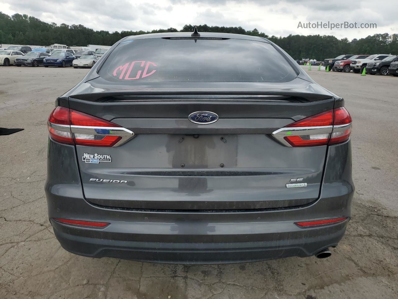 2020 Ford Fusion Se Gray vin: 3FA6P0HD0LR160659