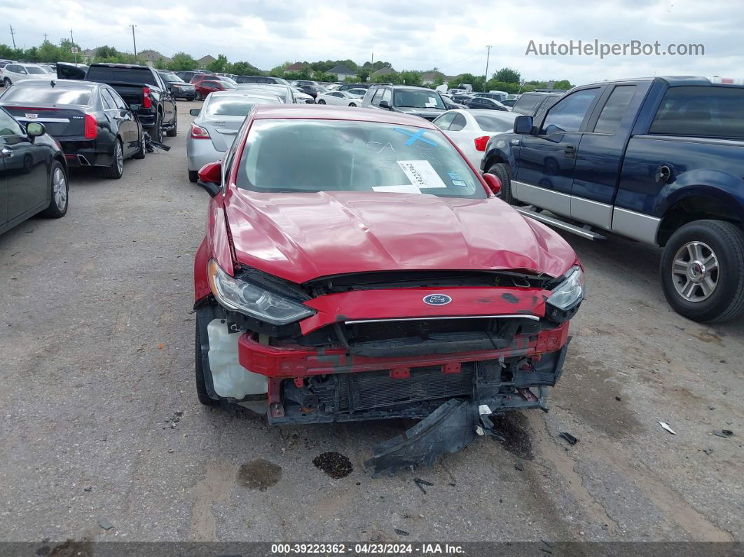 2020 Ford Fusion Se Red vin: 3FA6P0HD0LR187652