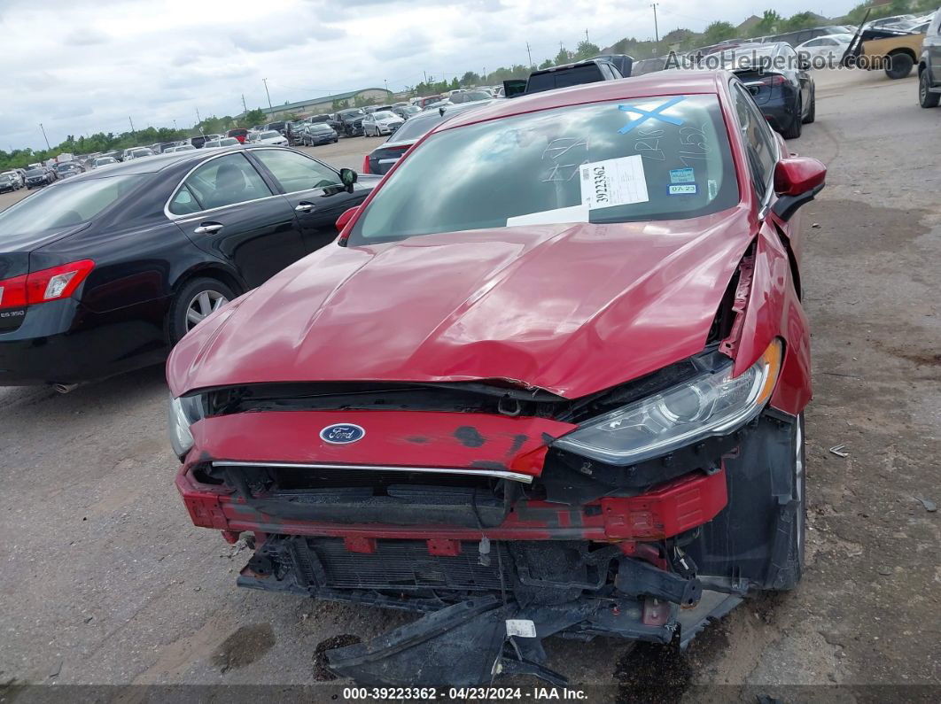 2020 Ford Fusion Se Red vin: 3FA6P0HD0LR187652