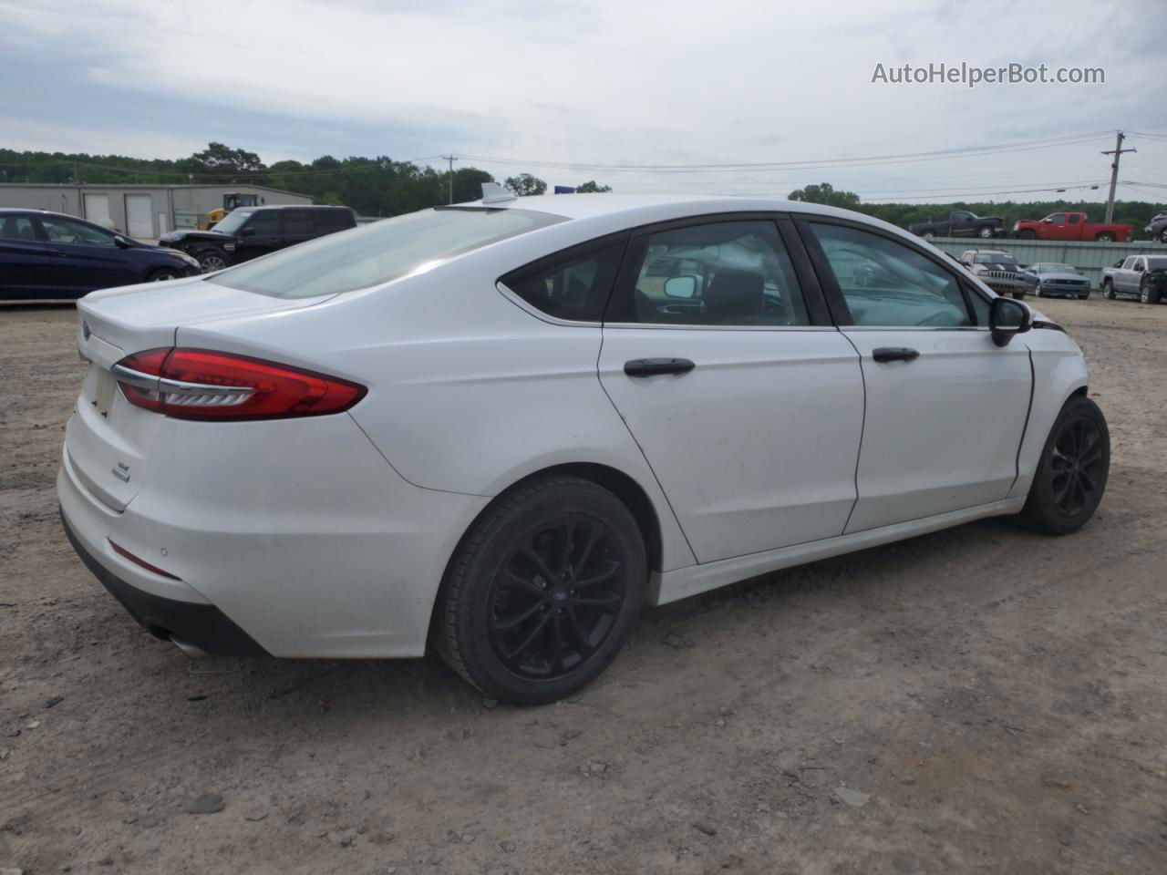 2020 Ford Fusion Se White vin: 3FA6P0HD0LR201288