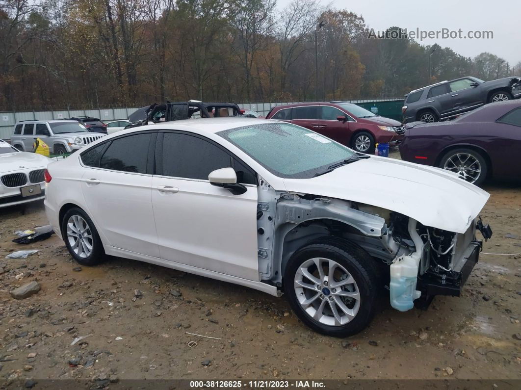 2020 Ford Fusion Se White vin: 3FA6P0HD0LR221279