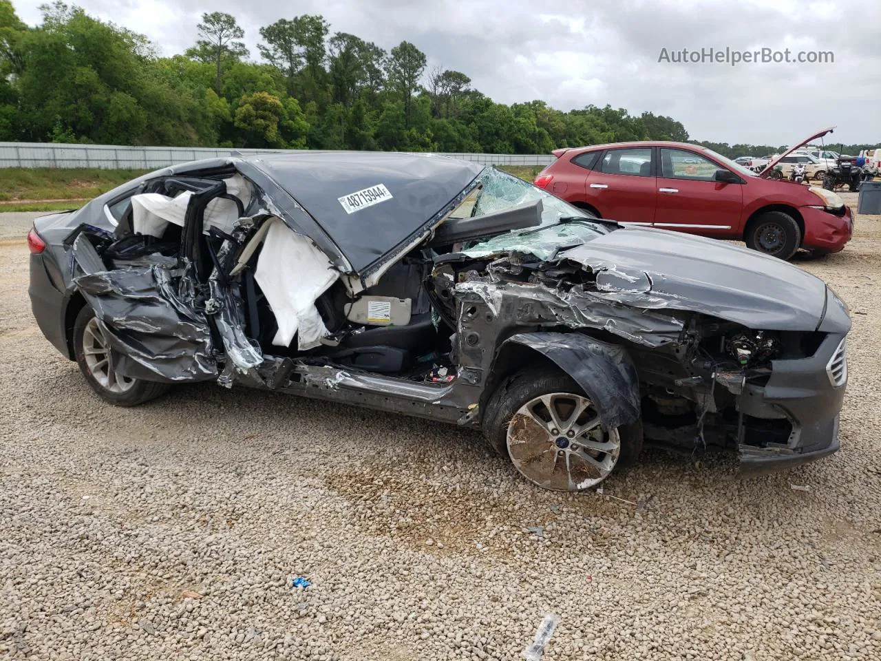 2020 Ford Fusion Se Серый vin: 3FA6P0HD0LR223145