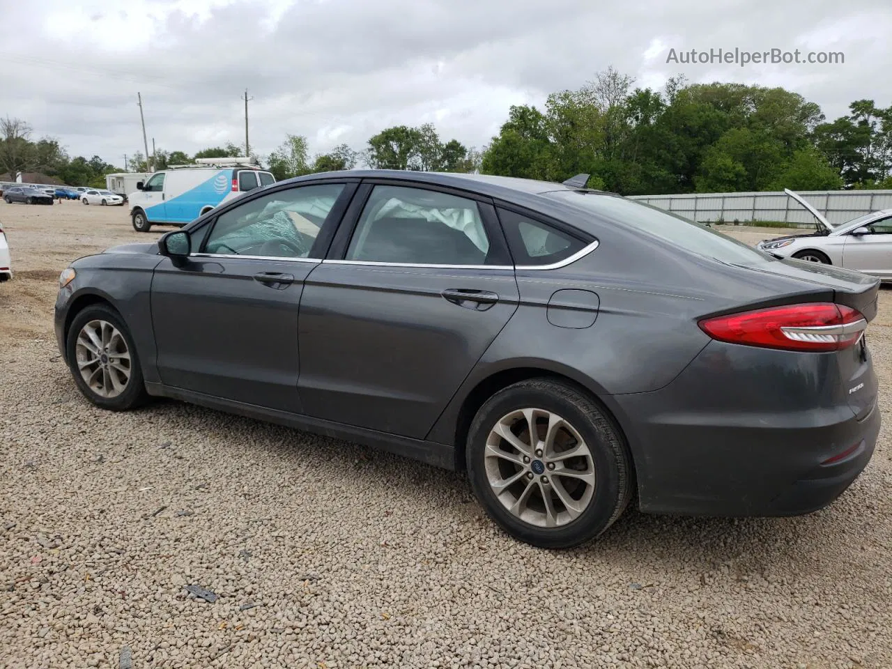 2020 Ford Fusion Se Gray vin: 3FA6P0HD0LR223145