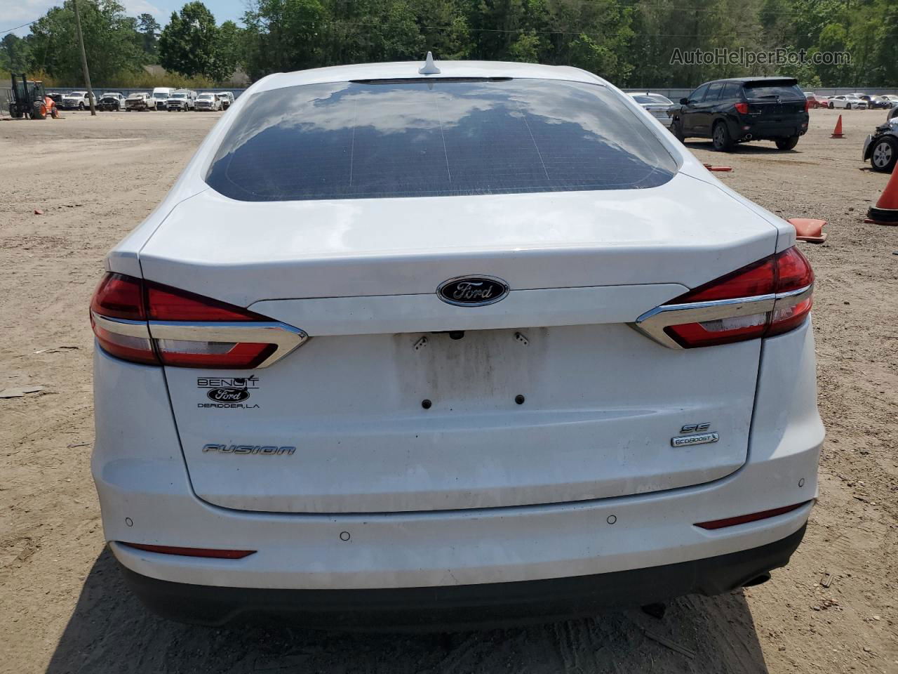 2020 Ford Fusion Se White vin: 3FA6P0HD0LR242049