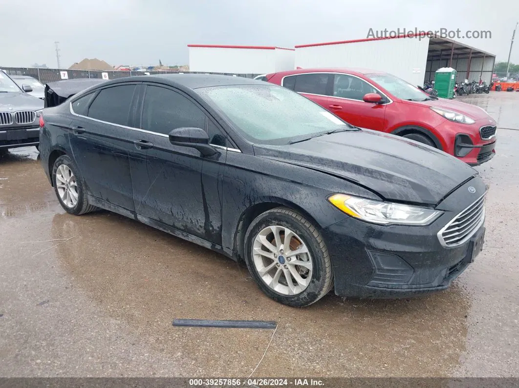 2020 Ford Fusion Se Black vin: 3FA6P0HD0LR259417