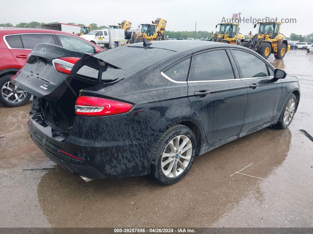 2020 Ford Fusion Se Черный vin: 3FA6P0HD0LR259417