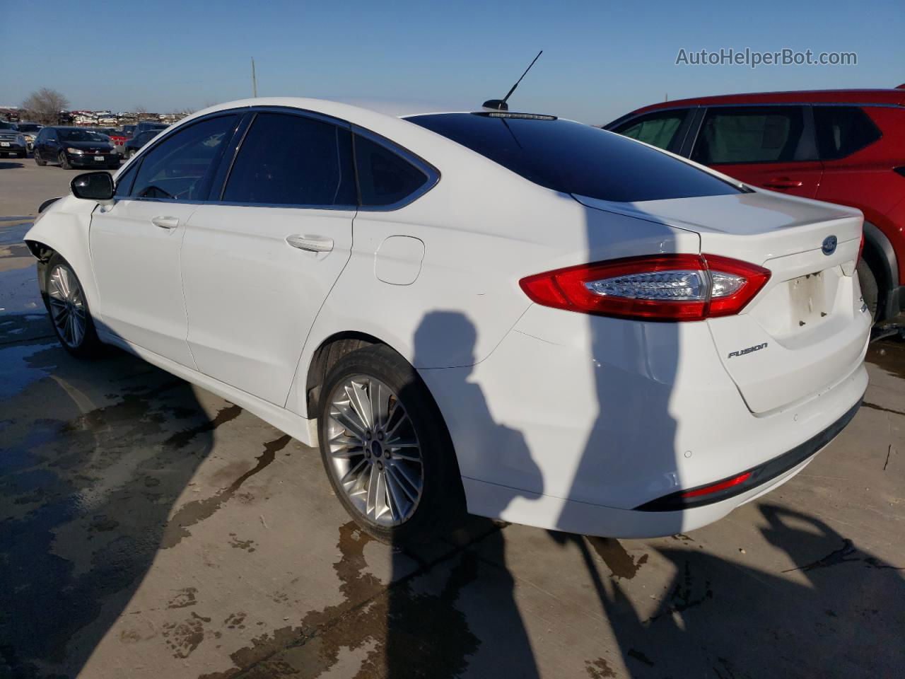 2014 Ford Fusion Se Белый vin: 3FA6P0HD1ER148460