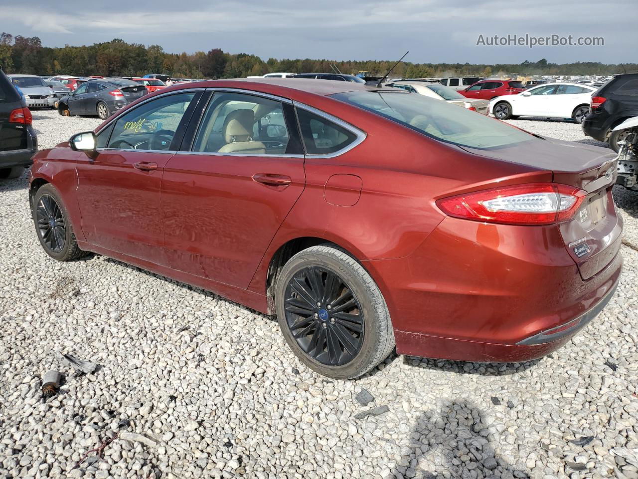 2014 Ford Fusion Se Maroon vin: 3FA6P0HD1ER210598