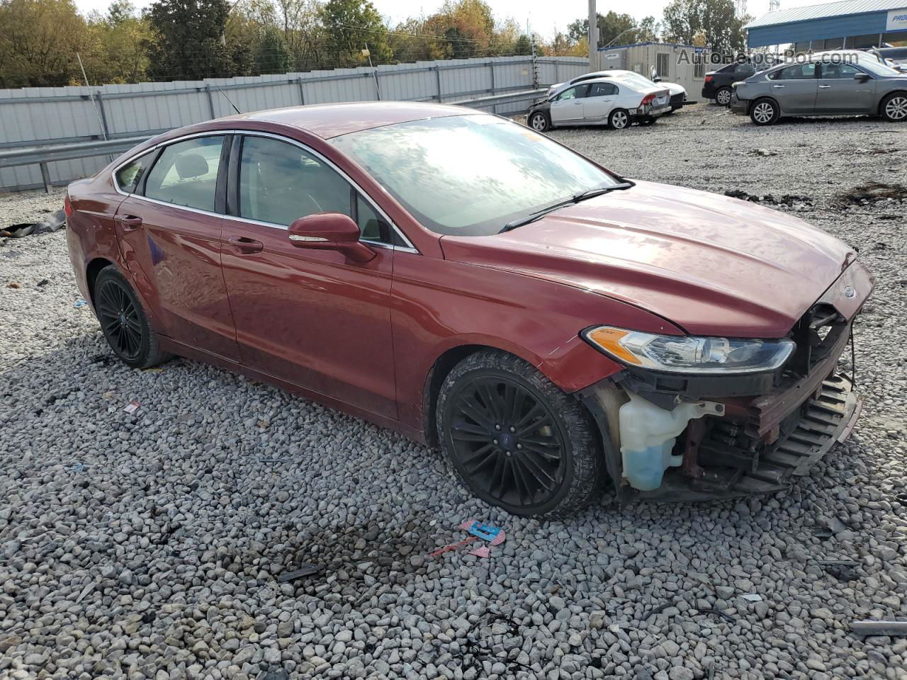 2014 Ford Fusion Se Maroon vin: 3FA6P0HD1ER210598