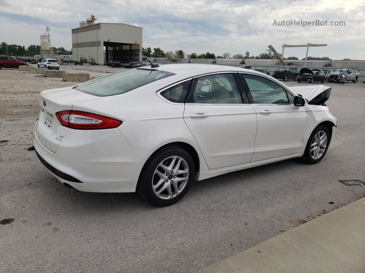 2014 Ford Fusion Se Белый vin: 3FA6P0HD1ER254312