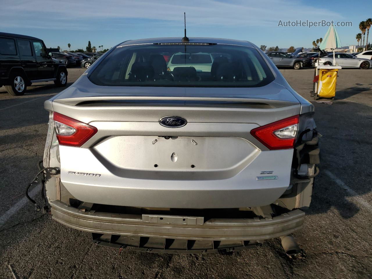 2014 Ford Fusion Se Silver vin: 3FA6P0HD1ER366205