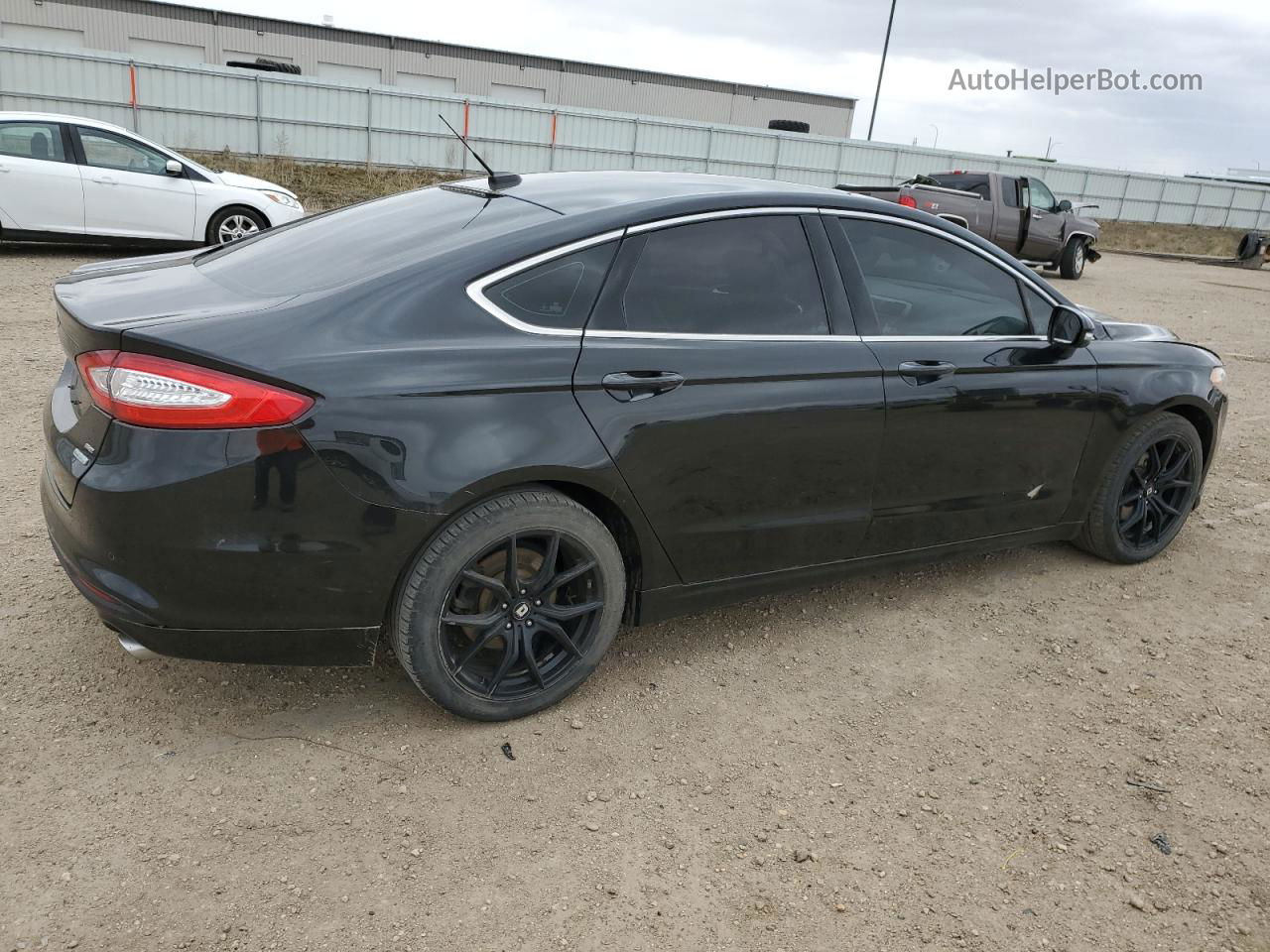 2014 Ford Fusion Se Black vin: 3FA6P0HD1ER378015