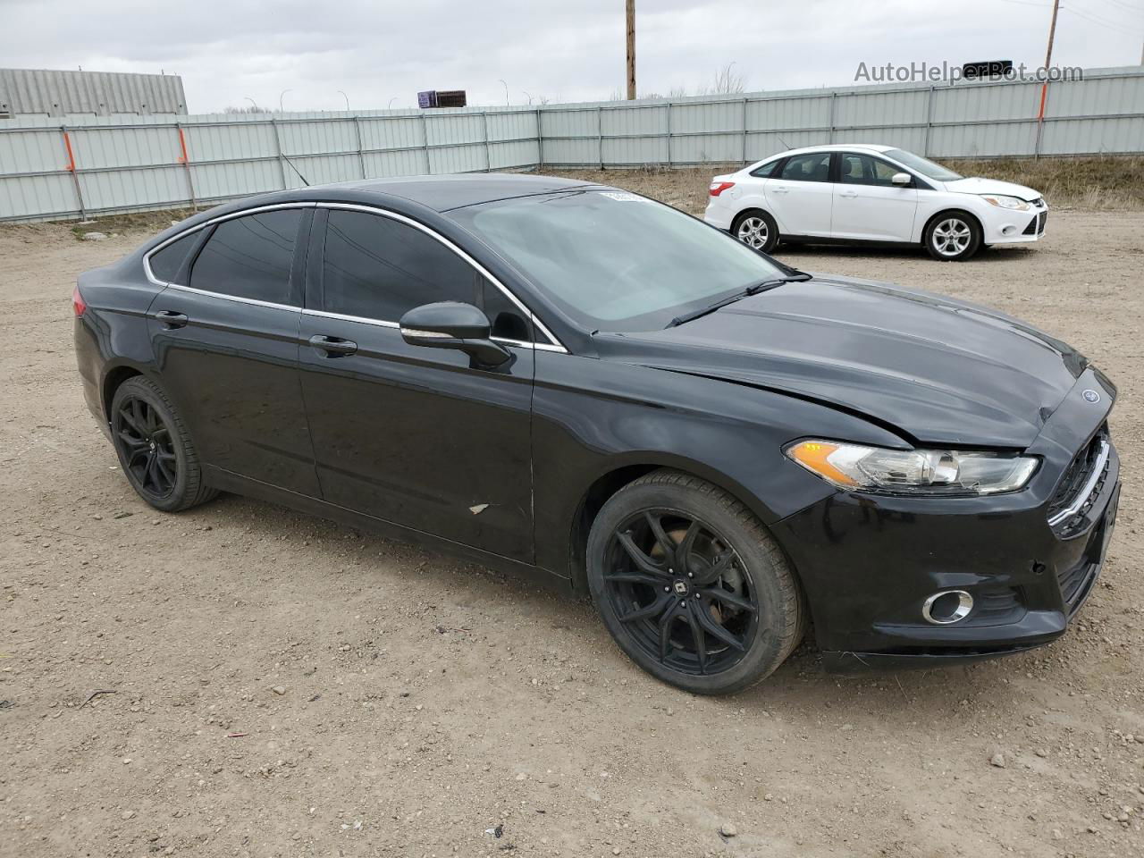 2014 Ford Fusion Se Black vin: 3FA6P0HD1ER378015