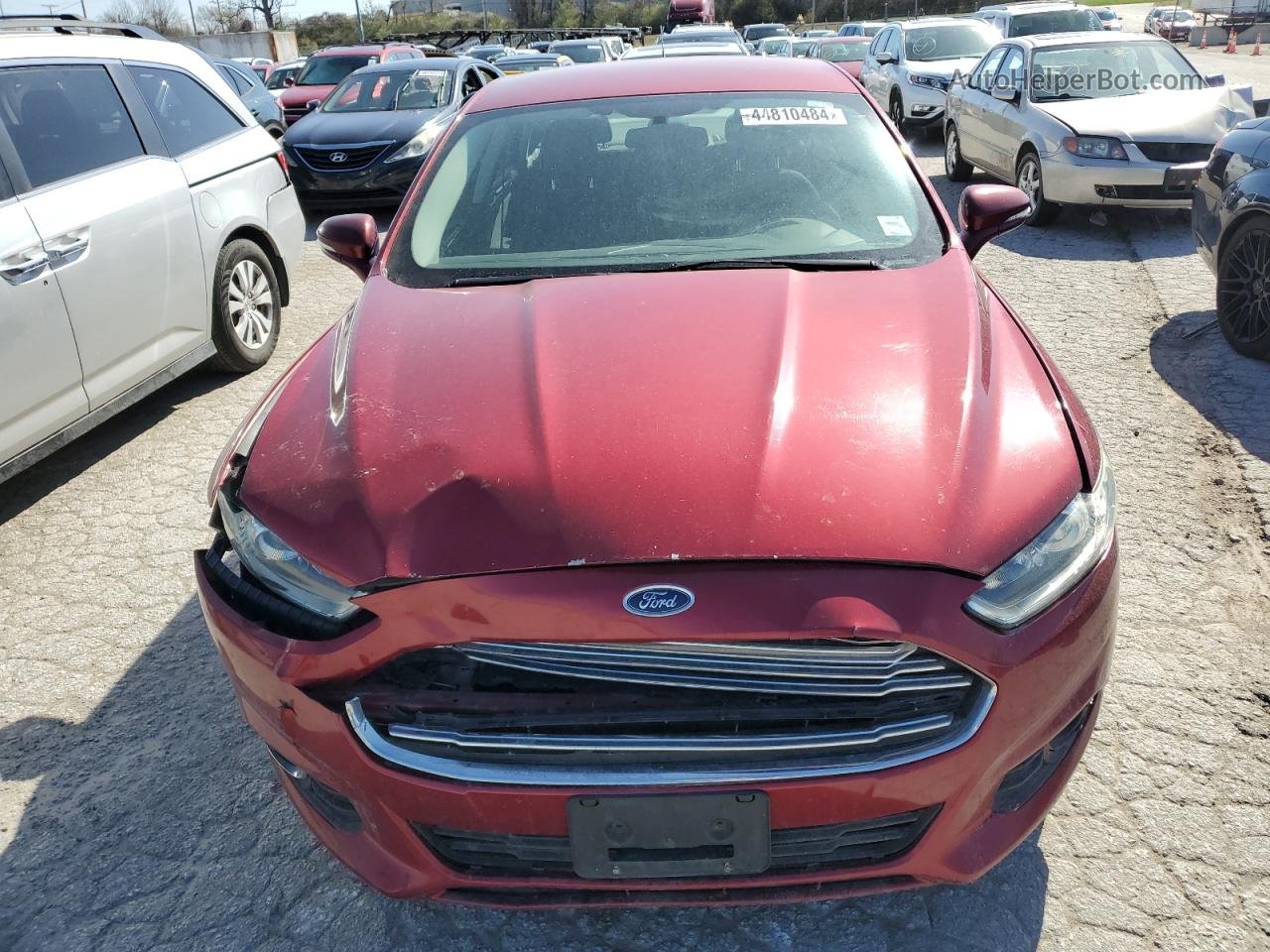 2014 Ford Fusion Se Red vin: 3FA6P0HD1ER391380