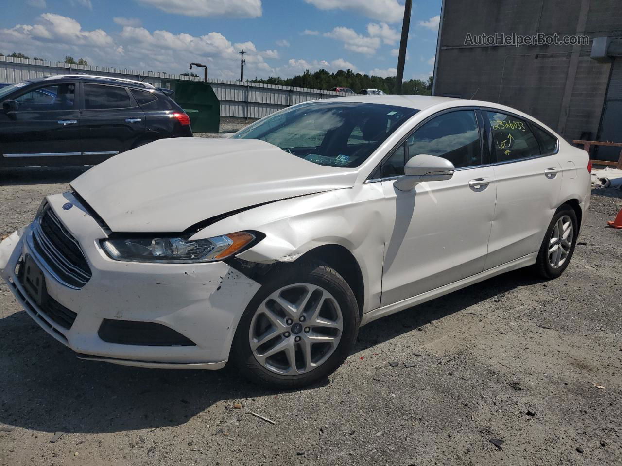 2015 Ford Fusion Se Белый vin: 3FA6P0HD1FR179662