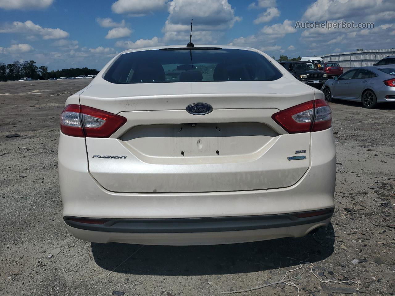 2015 Ford Fusion Se Белый vin: 3FA6P0HD1FR179662