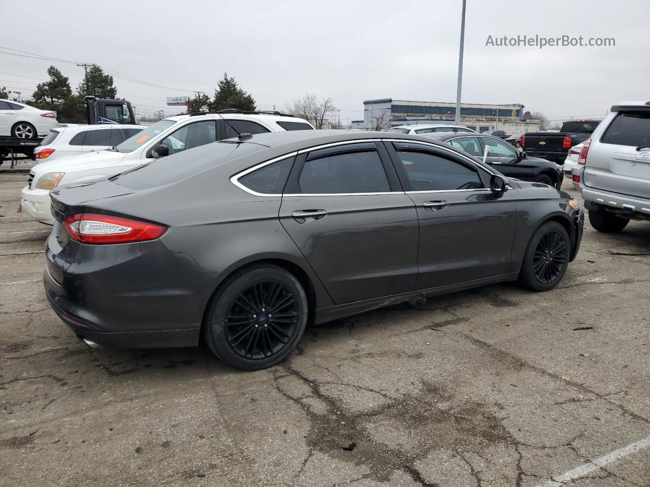 2016 Ford Fusion Se Gray vin: 3FA6P0HD1GR132133