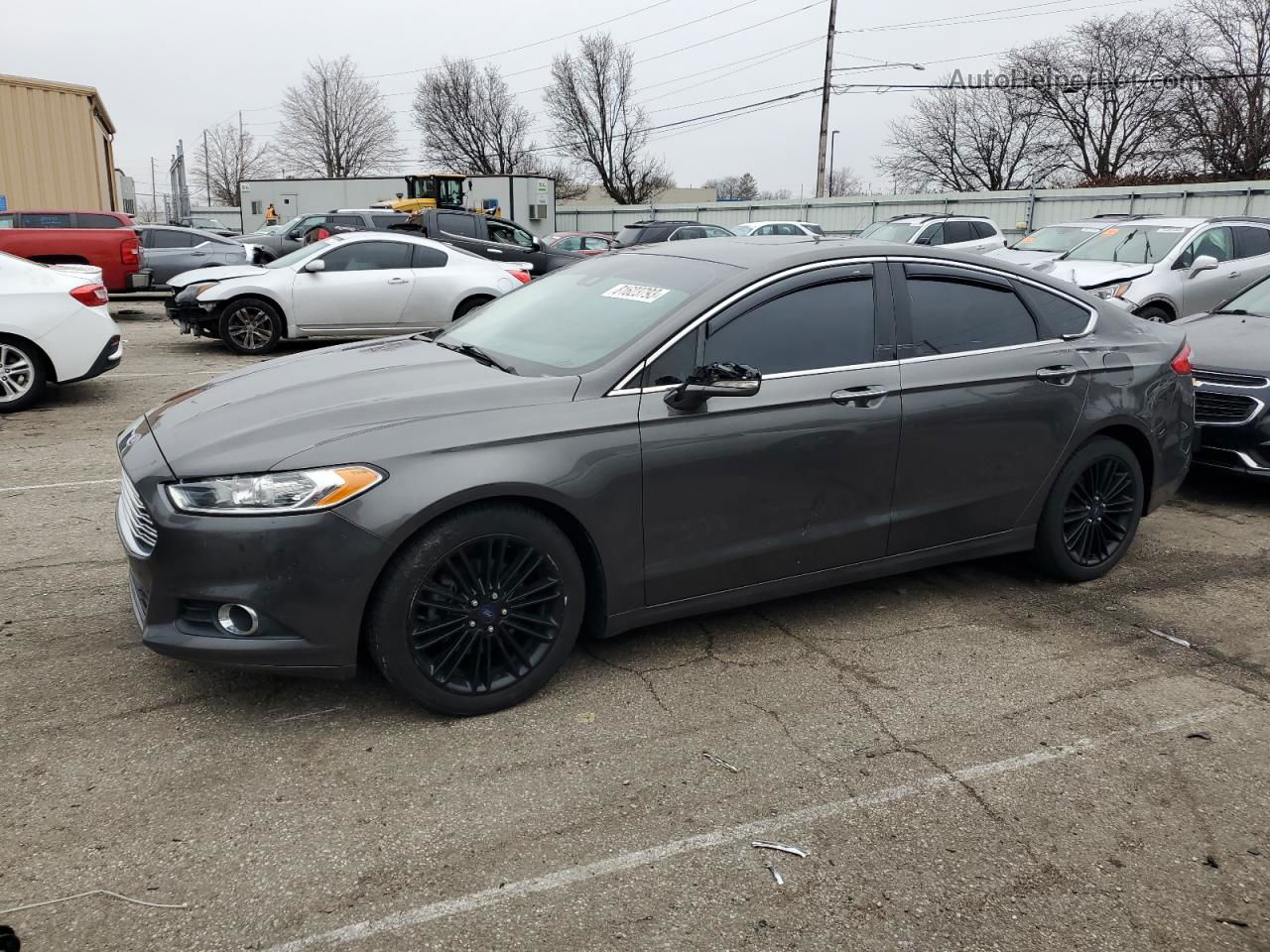 2016 Ford Fusion Se Gray vin: 3FA6P0HD1GR132133