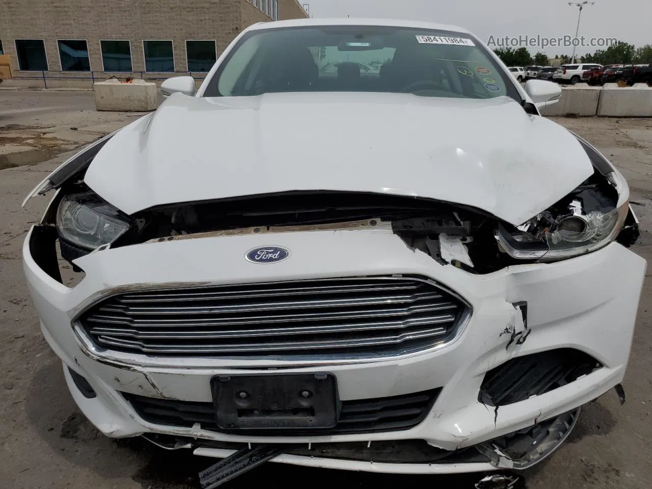 2016 Ford Fusion Se White vin: 3FA6P0HD1GR226397