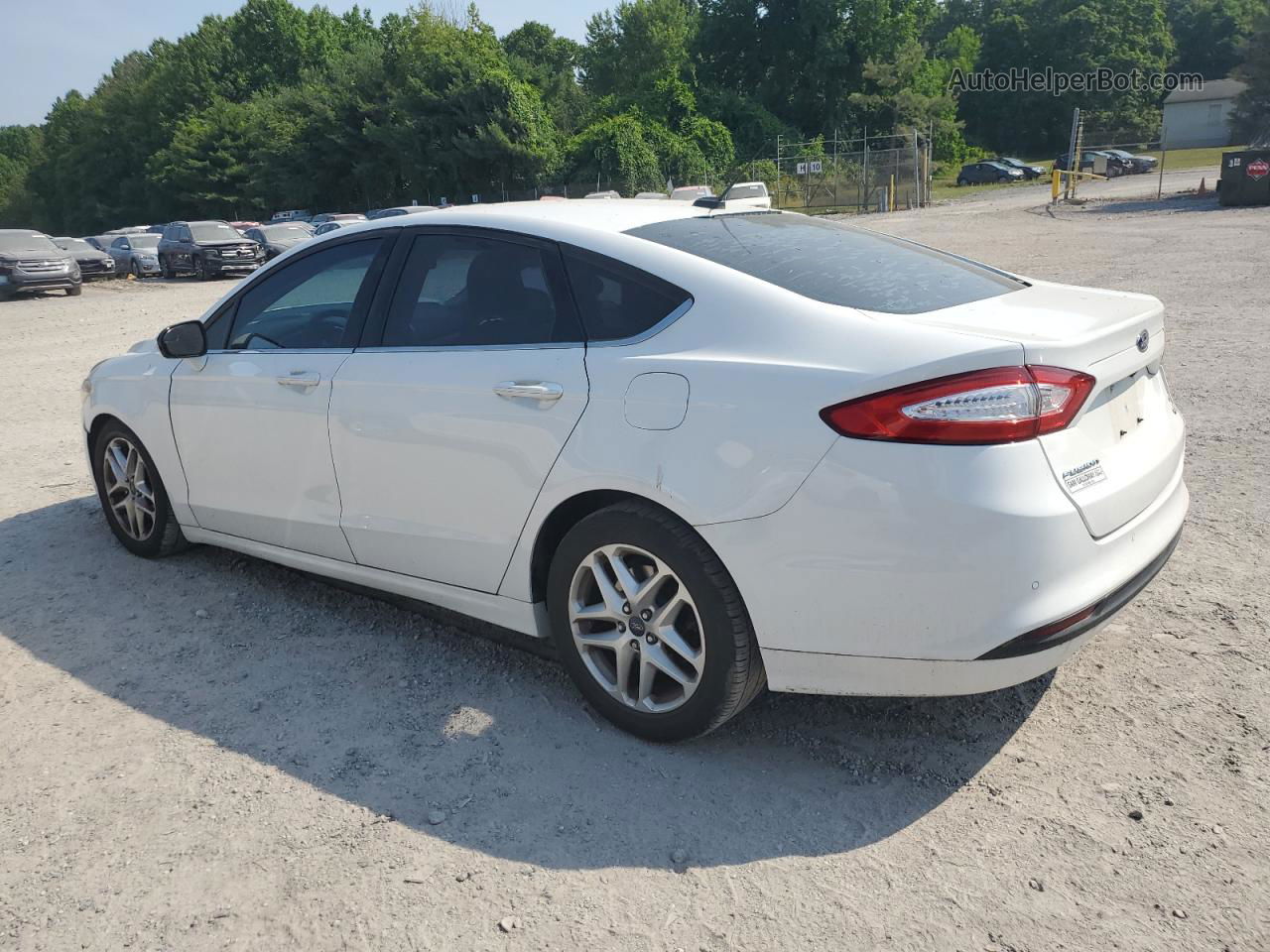 2016 Ford Fusion Se White vin: 3FA6P0HD1GR244026