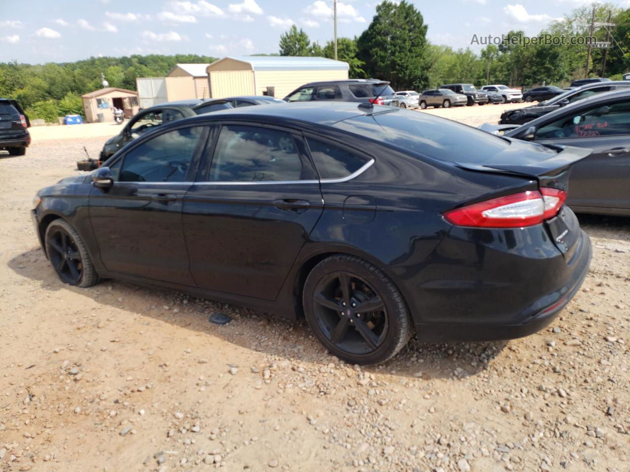 2016 Ford Fusion Se Black vin: 3FA6P0HD1GR277026