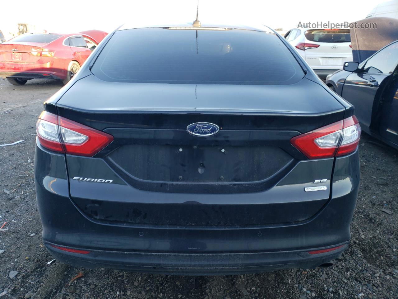 2016 Ford Fusion Se Black vin: 3FA6P0HD1GR307884